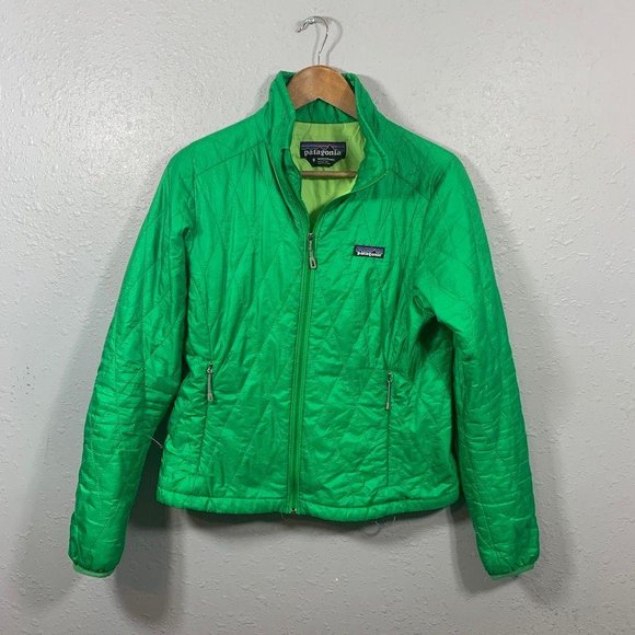 Patagonia Jackets & Blazers - Patagonia Green Zip Up Quilted Primaloft Jacket S